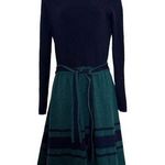 Brooks Brothers merino wool blend belted striped sweater dress size M Photo 0