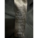 ASOS Design Black Faux Vegan Leather Skinny High Waist Trousers Pants Size 14 Photo 6