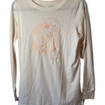 Torrid NWT Classic Fit Baby Pink Smiley Face Doodles Embroidered L/S Tee Sz 00 Photo 0