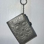 Coach Metallic  Small Key Chain Wallet Silver Photo 0