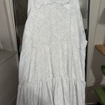 EXPRESS White Polka Dot Long Sleeve Dress Photo 2