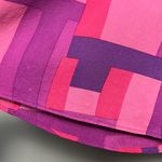 Alice + Olivia  Geometric Silk Mini Dress Women’s Size S Y2K Mod Colorblock Photo 5