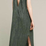Anthropologie Sabina Musayev •  Textured Renaissance Midi Dress green plisse Photo 0