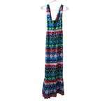 BORGO DE NOR Mila Floral Print Maxi Dress in Talitha Blue Sz 8 UK/4 US Photo 3