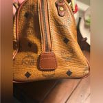 MCM  Cognac Leather Satchel Boston Bag Photo 3