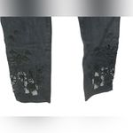 Elie Tahari  Dark Denim Embellished Jewel Bottom Skinny Jeans Photo 2