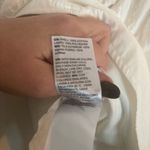 White House | Black Market  White Eyelet Asymmetrical Dress Size Small Minimalist Photo 6