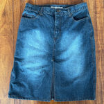 Faded Glory Vintage  Classic Blue Denim Skirt Size 10 Photo 0