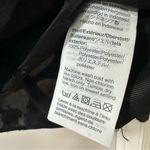 Madewell Black Floral Jacquard Side Tie Wrap Top, Size Medium Photo 8