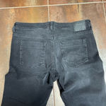 ZARA Z1975 Denim jeans with rhinestones on a sides skinny distressed hem sz 8 Photo 9