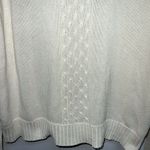 CRAZY HORSE Liz Claiborne Womens Snowflake Turtleneck Sweater Size L Ivory Red Photo 2