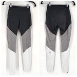 Onzie  Womens High‎ Rise Colorblock Track Leggings Slate Gray Combo Size XS Photo 2