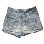 H&M SZ 6 semi-distressed high waisted denim shorts Photo 1