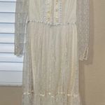 Gunne Sax Vintage  Cream Tiered Ruffled Gown Bridal Cottage Prairie 1970s dress Photo 0