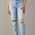 American Eagle AE Strigid Curvy Ripped Mom Jean Photo 0