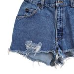Zena Jeans Cut Off Distressed Denim Short Pockets Blue High Rise Size 10 Photo 2
