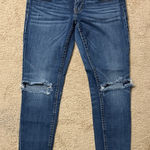 Vigoss  Women's Dark Blue Ripped Skinny Jeans Photo 0