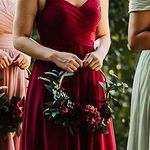 Azazie Burgundy Formal Dress Photo 0