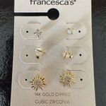 Francesca's NWT Francesca’s Planets Set of 3 Stud Earrings Photo 0