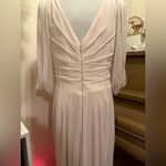 Azazie  Noila Rose Petal A-Line Pleated Mesh Bridesmaid Dress Size A14 NWT Photo 5