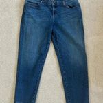 Eileen Fisher Organic Cotton Stretch Straight Ankle Jeans Dark Wash Blue Size 16 Photo 1