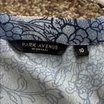 Park avenue Blue Floral Paisley Blouse Photo 6