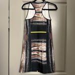 Clover Canyon  Yellow Stripe Neoprene Bodycon Sheath Dress Sz Small Photo 5