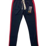 Mens Tricot Track Pants (Navy blue & Red) Photo 0