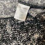 Lila Rose  Black & White Textured Patterned Cap Sleeve Dress w/ Hidden Back Zip Photo 4