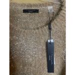 T Tahari  Champagne Metallic Eyelash Knit Pullover Sweater Plus Size 2X NWT Photo 7