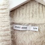 Mersea Iced Latte Cream Chalet Mockneck Fuzzy Knit Kangaroo Pocket Sweater S/M Size undefined Photo 6