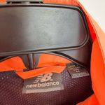 New Direction New Balance Women Medium Athletic Jacket Neon Coral Orange Windbreaker Pocket Photo 4