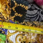 August Silk  Yellow and Black Patterned Blouse w/ Matching Capri Pants | Sz S Photo 7