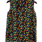 Akris  Sleeveless Rainbow Heart-Print Blouse 6 Photo 0