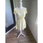 Show Me Your Mumu Merrit Cut Out Mini Dress Yellow Small Short sleeve Floral Photo 5