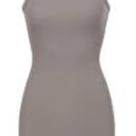 SKIMS  Ribbed Mini Dress in Smoke Gray COMFY BODYCON LOUNGEWEAR LUXURY Size XS Photo 0