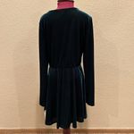 Gianni Bini NWT  Dark Green Ribbed Velvet Long Sleeve Dress - Midnight Glam Photo 5