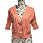 Vintage Y2k Orange Cardigan Mossimo Preppy Coquette Coastal S Pinup Rockabilly Photo 0