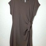 Cable & Gauge BNWT!  Brown Tie-Front Casual Shirt Dress Size XL Photo 0