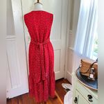 Eywasouls Malibu Maria Red Floral Tiered Maxi Dress Size XS/S Elegant Vacation Photo 6