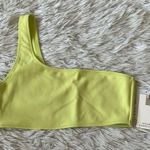 Good American New Scuba Hot Shoulder Bikini Top in Key lime001 size 2/Medium Photo 3