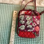 Vera Bradley  Mini Hipster Crossbody Bag Quilted Floral Pink Red Valentine’s Day Photo 2