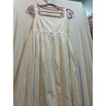 Heyson White Ruffle Strap Maxi Dress Summer Casual Sundress Size L Photo 4