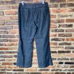 A Line  Dark Wash Blue Denim Stretch Flare Wide Leg Jeans Women's Size 10 Photo 3