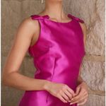 Hutch  Chesca Dress Fuchsia Pink Mini Sleeveless Bow Cocktail Party Wedding S Photo 12