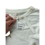 Caslon White Gold Star Sequin Sparkle Cozy Knit Sweater Top Women's Size Small Photo 1
