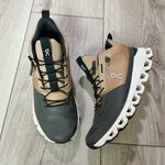 On Cloud Hi Waterproof Sneakers in Chai/ Magnet Photo 1