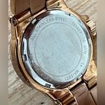 Michael Kors Ladies Watch Crystals Accents Pearl Dial Rose Gold-Tone Bracelet Photo 9