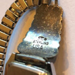 STC Sterling USA Native Red Turquoise & Silver Vintage Watch Photo 5