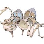 Liliana Chunky Heel Comfort Studded Flats Rivet Strappy D'orsay Pointed Toe Women Shoes Photo 3